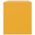 vidaXL Meubles TV 2 Pièces jaune moutarde 67x39x44 cm acier