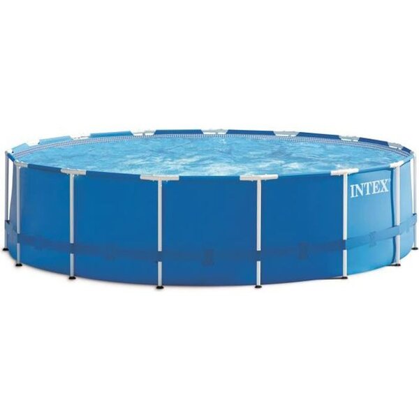 Kit piscine tubulaire INTEX Frame - Ronde - Métal - 457,2 x 121,92 cm