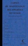 Piqûre 32 pages carnet maintenance p/ appareil de levage folioté de 1 à 15 ELVE