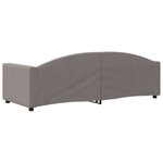 vidaXL Lit de repos sans matelas taupe 80x200 cm tissu