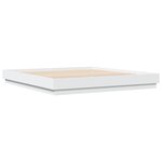 vidaXL Cadre de lit sans matelas blanc 180x200 cm