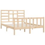 vidaXL Cadre de lit sans matelas 150x200 cm bois massif