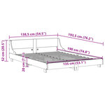vidaXL Cadre de lit sans matelas 135x190 cm bois de pin massif