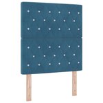 Structure de lit vidaXL Bleu foncé 80x200 cm Velours
