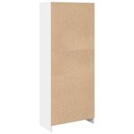 vidaXL Bibliothèque blanc 57x28 5x141 cm bois d'ingénierie