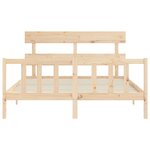 vidaXL Cadre de lit sans matelas bois de pin massif