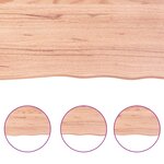 vidaXL Étagère murale marron clair 60x10x2 cm bois chêne massif traité