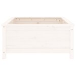 vidaXL Jardinière blanc 82 5x82 5x39 cm bois massif de pin