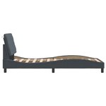 vidaXL Cadre de lit avec tête de lit Gris foncé 90x190 cm Velours