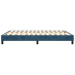 vidaXL Cadre de lit sans matelas bleu foncé 140x200 cm velours