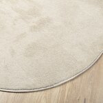 vidaXL Tapis Beige 120x170 cm Polyester antidérapant