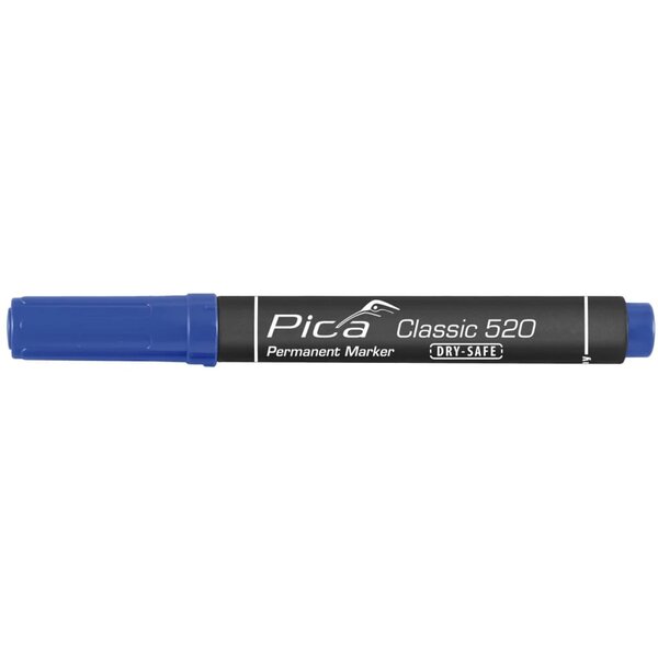 Pica marqueur permanent dry-safe classic 1- 4 mm rond bleu