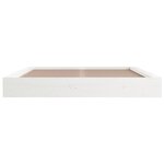 vidaXL Cadre de lit sans matelas blanc 160x200 cm bois massif
