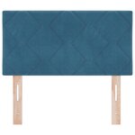 vidaXL Tête de lit LED Bleue Foncée Ensemble de 2 Bleue Foncée Revêtement