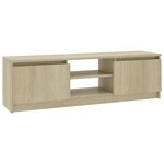 vidaXL Meuble TV Chêne sonoma 120x30x35 5 cm Bois d’ingénierie