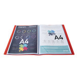 Protège-documents En Polypropylène Souple Opak 60 Vues - A4 - Rouge - X 15 - Exacompta