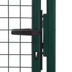 vidaXL Portail de clôture acier 100x200 cm vert