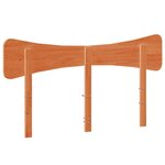 vidaXL Tête de lit cire marron 140 cm bois massif de pin
