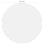 vidaXL Protecteur de table transparent Ø 90 cm 2 mm PVC