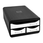 Module De Classement Small-box 3 Tiroirs Glossy - Blanc Brillant - Exacompta