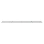 vidaXL Auvent de porte Gris et transparent 400x75 cm Polycarbonate