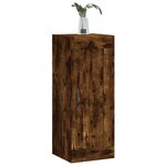 vidaXL Armoire murale chêne fumé 34 5x34x90 cm bois d'ingénierie