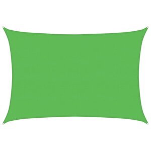 vidaXL Voile d'ombrage 160 g/m² Vert clair 5x7 m PEHD