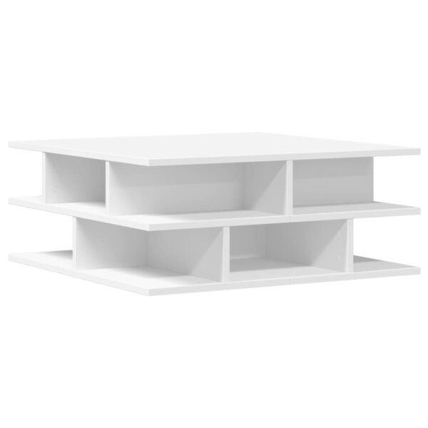 vidaXL Table basse blanc 70x70x29 cm bois d'ingénierie