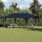 vidaXL Tente de Fête Bleue 6x4 m PE