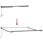 Store rétractable manuel vidaXL Beige 350x250 cm