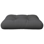 vidaXL Coussin de palette gris 50x50x12 cm tissu