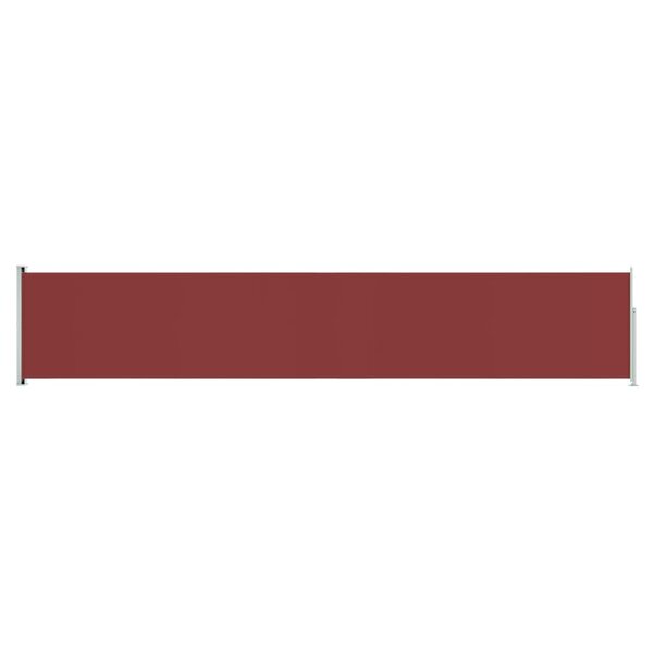 vidaXL Auvent latéral rétractable de patio 117x600 cm Rouge