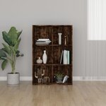 vidaXL Bibliothèque/Buffet Chêne fumé 66x30x98 cm Bois d'ingénierie