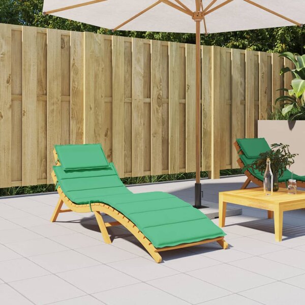vidaXL Coussin de chaise longue vert 186x58x4 cm tissu oxford