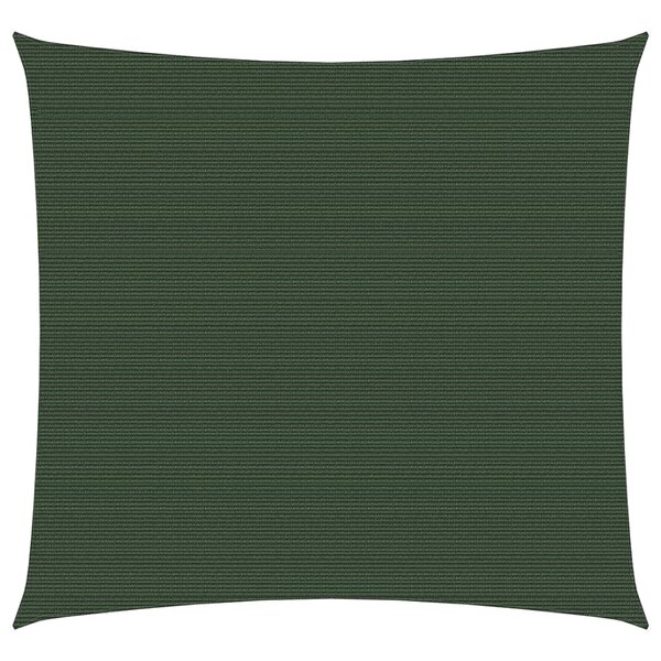 vidaXL Voile d'ombrage 160 g/m² Vert foncé 6x6 m PEHD