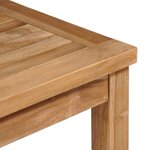 vidaXL Ensemble à manger d'extérieur 5Pièces Bois solide de teck