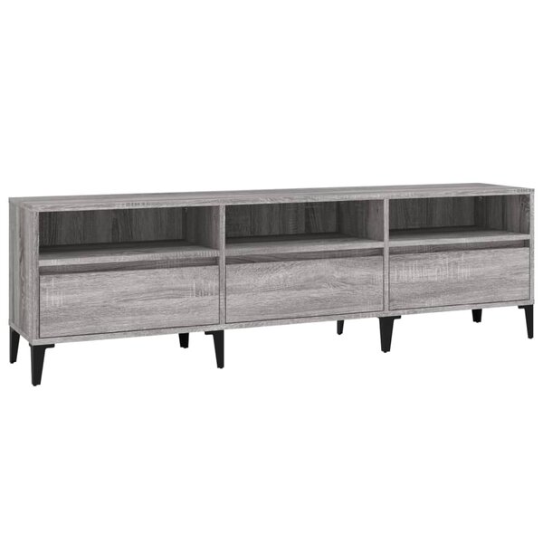 vidaXL Meuble TV sonoma gris 150x30x44 5 cm bois d'ingénierie