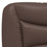 vidaXL Coussin de tête de lit marron 180 cm similicuir