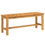 vidaXL Banc de jardin 110 cm bois massif d'acacia