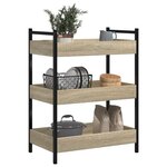 vidaXL Chariot de cuisine chêne sonoma 50x30x70 cm bois d'ingénierie