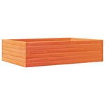 vidaXL Jardinière cire marron 90x60x23 cm bois de pin massif
