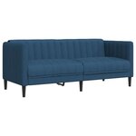 vidaXL Ensemble de canapés 2 Pièces bleu tissu