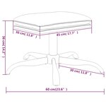 vidaXL Repose-pied Rose 60x60x36 cm Velours