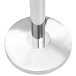 vidaXL Colonnes avec bandes 4 Pièces Barrière d'aéroport Inox Argenté