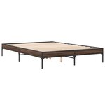 vidaXL Cadre de lit sans matelas chêne marron 150x200 cm
