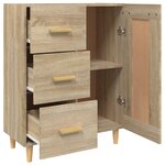 vidaXL Buffet Chêne sonoma 69 5x34x90 cm Bois d'ingénierie