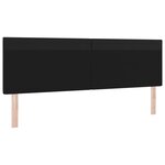Tête de lit vidaXL Design Simple Noir 180 cm en Cuir Synthétique