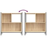 vidaXL Bibliothèque chêne sonoma 72x28x77 5 cm bois d'ingénierie