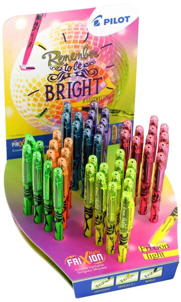Surligneur FRIXION light, présentoir de 84 pièces PILOT