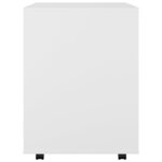 vidaXL Armoire à roulettes Blanc 60x53x72 cm Bois d’ingénierie